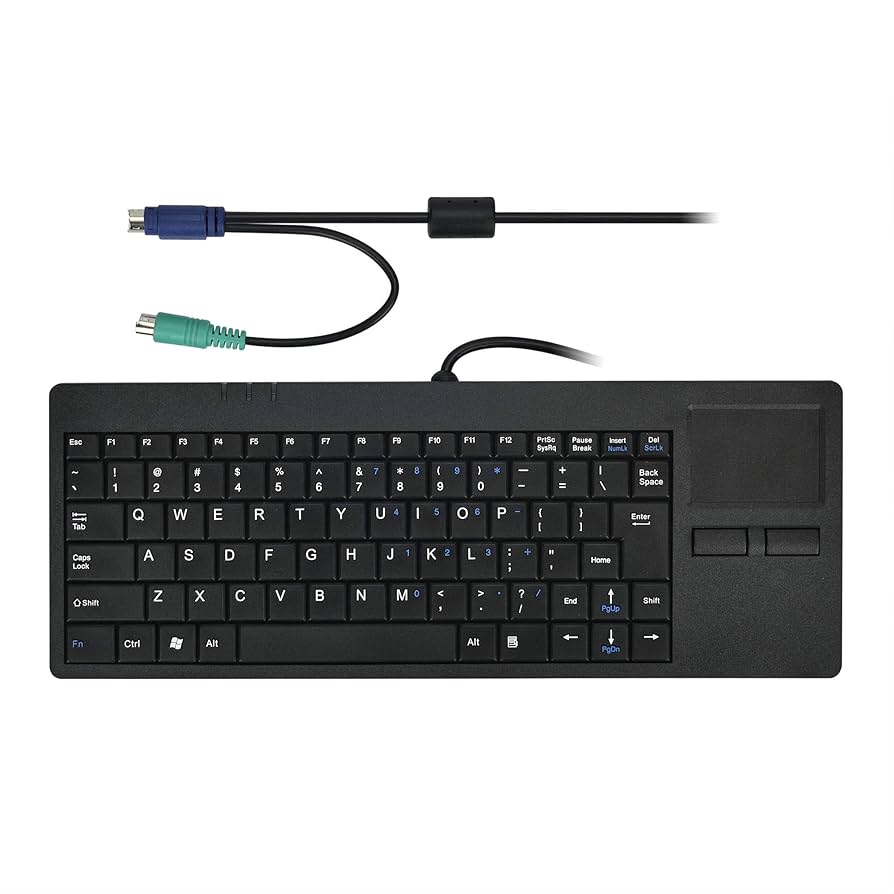 Amazon.com: MCSaite Wired PS2 Silm Keyboard with Touchpad